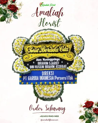 Papan Bunga Duka di Sekip